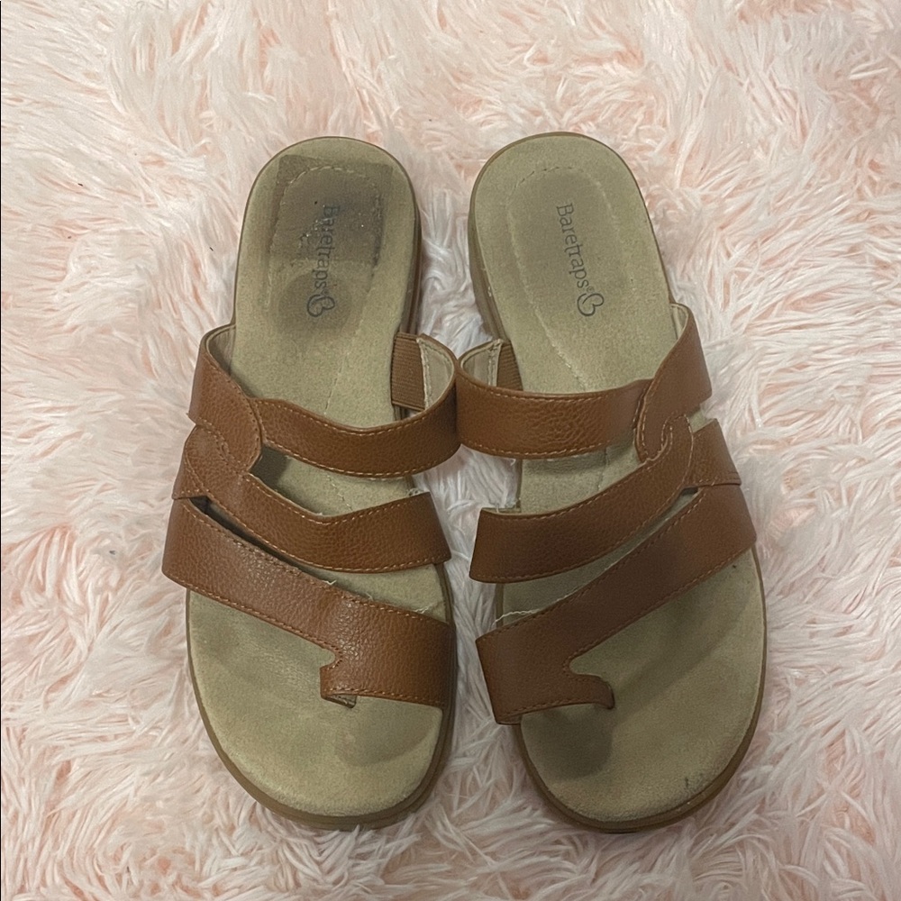 BearPaw Women's Brown Strap Sandals